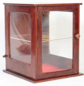 EARLY 20TH CENTURY MAHOGANY GLASS COUNTER DISPLAY CABINET