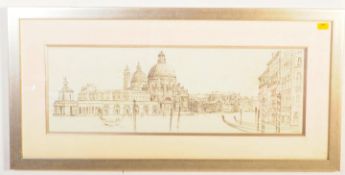 LARGE RETRO VENICE CITYSCAPE PAINTING