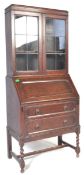 EARLY 20TH CENTURY JACOBEAN REVIVAL BOOKCASE BUREAU