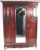 EARLY 20TH CENTURY CHINESE CHIPPENDALE STYLE WARDROBE