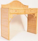 RETRO VINTAGE WICKER RATTAN SIDE TABLE DESK