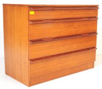 RETRO 1970S TEAK FOUR DRAWER CHEST OF DRAWERS BY AVALON