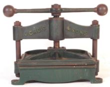 LARGE HEAVY CAST IRON VICTORIAN 19TH CENTURY BOOK PRESS