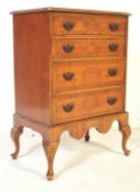 EDWARDIAN WALNUT INLAID BACHELORS CHEST OF DRAWERS