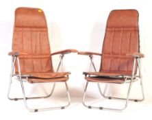 VINTAGE 20TH CENTURY METAL FOLDING GARDEN CHAIRS