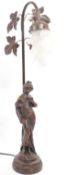 20TH CENTURY RESIN ART NOUVEAU STYLE RESIN LAMP