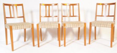 SET OF FOUR RETRO VINTAGE TEAK DINING CHAIRS