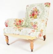 VICTORIAN 19TH CENTURY MAHOGANY LIBRARY ARMCHAIR