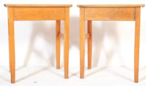 PAIR OF VINTAGE 20TH CENTURY 1950S SCHOOL DESKS