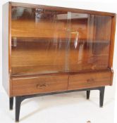 MID CENTURY TEAK BOOKCASE DISPLAY CABINET