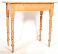 LATE VICTORIAN 19TH CENTURY PINE WRITING TABLE DESK