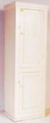 20TH CENTURY WHITE PAINTED PINE LARDER CUPBOARD