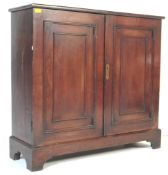 1930'S ART DECO ERA STAINED OAK CUPBOARD CABINET