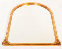 VINTAGE 20TH CENTURY GILT ARCHED OVER MANTEL MIRROR