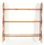 19TH CENTURY GEORGE III MAHOGANY WATERFALL BOOKCASE