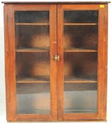 EARLY 20TH CENTURY MAHOGANY GLASS DISPLAY CABINET