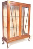 1940S QUEEN ANNE REVIVAL CHINA DISPLAY CABINET