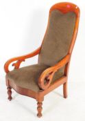 VICTORIAN 19TH CENTURY MAHOGANY ARMCHAIR