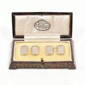 1920s 18CT & 9CT WHITE & YELLOW GOLD CUFFLINKS