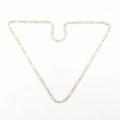 HALLMARKED 9CT GOLD FIGARO CHAIN NECKLACE