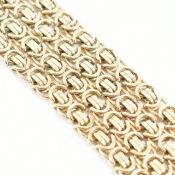 HALLMARKED 9CT GOLD BYZANTINE CHAIN NECKLACE