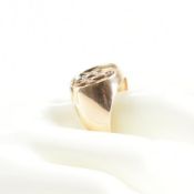 18CT GOLD DIAMOND & RUBY MASONIC SIGNET RING