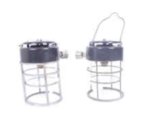 BULLFINCH - PAIR 20th CENTURY VINTAGE INDUSTRIAL HAND LAMPS