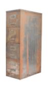 MID CENTURY INDUSTRIAL UPRIGHT PEDESTAL FILING CABINET