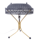 STEAMPUNK - HANDMADE GOTHIC-STYLE BLACK TABLE LAMP