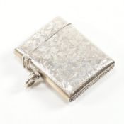 EDWARDIAN ANTIQUE SILVER VESTA CASE