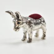 STERLING SILVER DONKEY PIN CUSHION