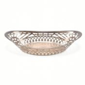 SILVER ART NOUVEAU BREAD BASKET WITH PIERCED DESIGN