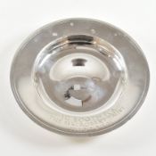 CARRS SHEFFIELD HALLMARKED SILVER COMMEMORATIVE DISH