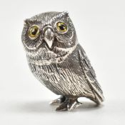 STERLING SILVER OWL FIGURINE