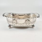 VICTORIAN HALLMARKED SILVER BON BON DISH - JAMES DIXON & SONS