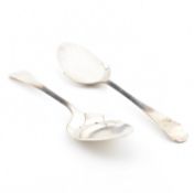 WILLIAM HUTTON & SONS HALLMARKED SILVER STILTON SHOVELS