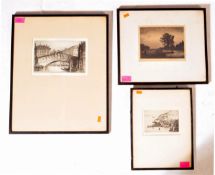 ETCHINGS BY J ALPHEGE BREWER, BROWN & KIRKPATRICK