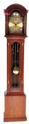 TEMPUS FUGIT MAHOGANY CASED LONGCASE WESTMINSTER CHIME