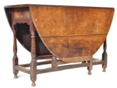 19TH CENTURY OAK DROP LEAF PEMBROKE TABLE