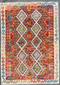 VINTAGE ANATOLIAN TURKISH KILIM FLOOR CARPET RUG