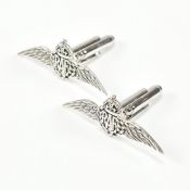 PAIR OF 925 SILVER RAF WING CUFFLINKS