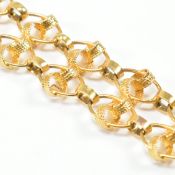 VINTAGE MIDDLE EASTERN 17CT GOLD CHAIN BRACELET