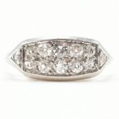 ART DECO FRENCH PLATINUM & DIAMOND RING