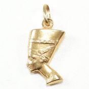 HALLMARKED 9CT GOLD NEFERTITI NECKLACE PENDANT