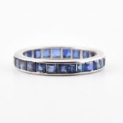 CONTEMPORARY SAPPHIRE ETERNITY RING