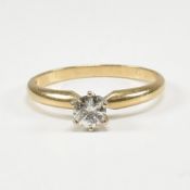 GOLD & DIAMOND SOLITAIRE RING
