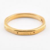 HALLMARKED 22CT GOLD BAND RING