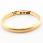 VICTORIAN HALLMARKED 22CT GOLD BAND RING