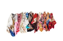 VINTAGE SCARVES - INCLUDING SILK, ELIZABETH ARDEN, AQUASCUTUM, ADRIENNE VITANIDI