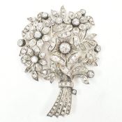 1920S DIAMOND BOUQUET BROOCH PIN